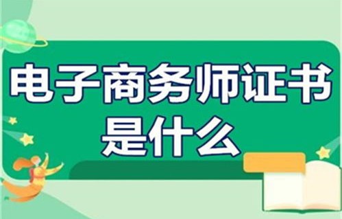 专业电子商务师怎么考